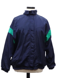 1990's Womens Windbreaker Style Track Jacket