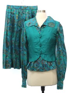 1990's Womens Silk Suit