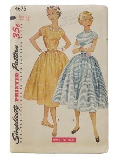 1950's Womens Sewing Pattern