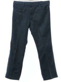 1990's Mens Wrangler Dark Hazy Blue Jeans-cut Pants