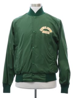 1970's Mens Central Arizona Athletics Nylon Windbreaker Snap Front Jacket