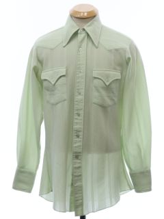 1970's Mens H-Bar-C Ranchwear Knit Western Shirt
