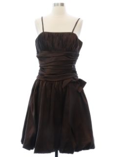 1990's Womens Brown Prom Or Cocktail Dress