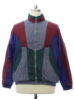 1990's Mens Nylon Zip Front Windbreaker Jacket