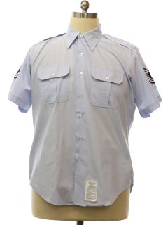 1990's Mens Military US Airforce Uniform Shirt