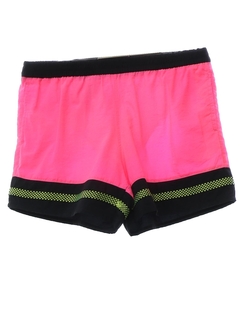 1980's Mens Neon Pink Swim Shorts