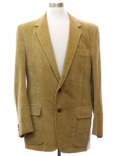 1980's Mens Corduroy Blazer Sport Coat Jacket
