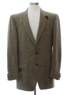 1980's Mens Saxony Hall Wool Blend Blazer Sport Coat Jacket