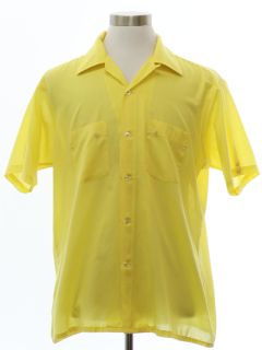 1960's Mens Mod Loop Collar Sport Shirt
