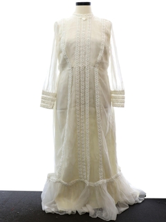 1970's Womens Wedding Dress
