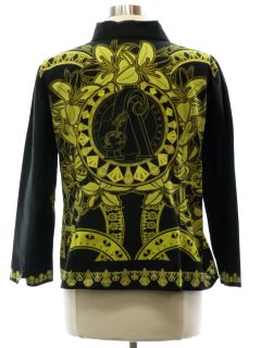 1960's Womens Versace Designer Mod Shirt