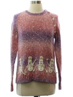 1990's Womens Snowman Sweater