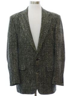 1990's Mens Christian Aujard Woven Silk Blazer Sport Coat Jacket