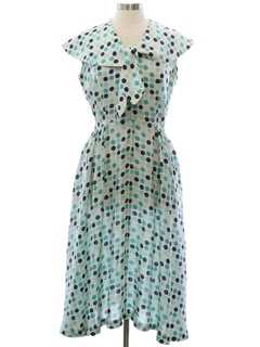 1950's Womens Silk Dress