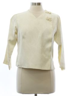 1960's Womens Asian Inspired Shirt Jacket