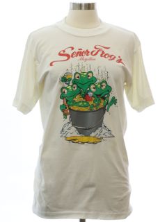 1980's Unisex Grunge Single Stitch Senior Frogs Mazatlan Cheesy T-shirt