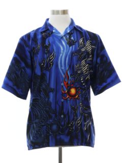 1990's Mens Dragon Club/Rave Shirt