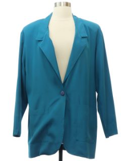 1980's Womens Totally 80s Boyfriend Style Blazer Sport Coat Jacket