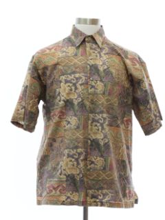 1990's Mens Tori Richard Cotton Lawn Hawaiian Shirt