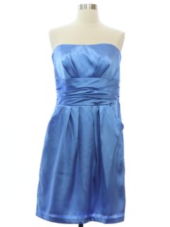1990's Womens Strapless Mini Prom or Cocktail Dress