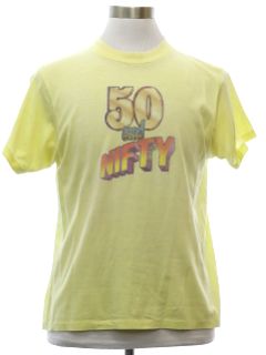 1980's Unisex Cheesy Nifty Fifty Single Stitch T-Shirt
