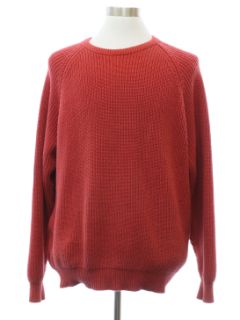 1980's Mens Lands End Cotton Sweater