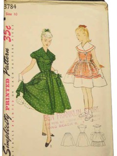 1950's Girls Pattern
