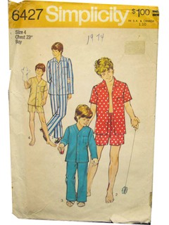 1970's Mens/Boys Pattern
