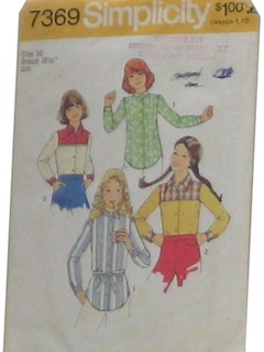 1970's Womens/Childs Sewing Pattern