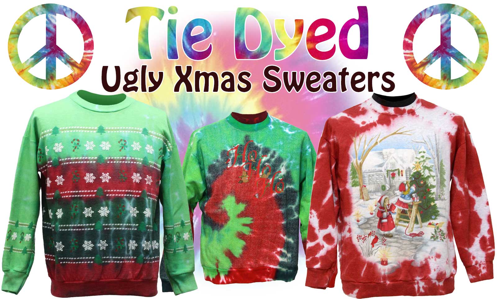 Buy Tie Dyed Christmas Sweaters