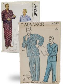 Mens 1950's Sewing Patterns at RustyZipper.Com Vintage Clothing