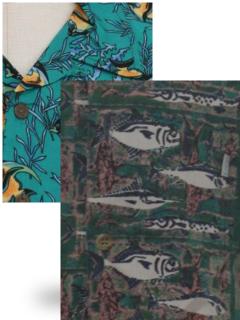 Fish Print Hawaiian Shirts