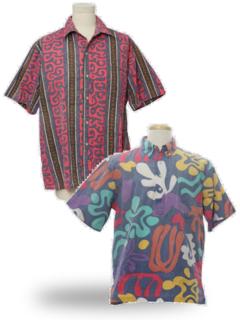 Reverse Print Hawaiian Shirts