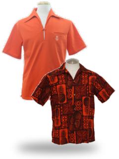 Tiki Print Hawaiian Shirts