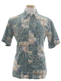 Boat Print Hawaiian Shirts