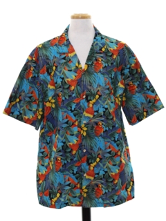 Parrot Print Hawaiian Shirts