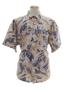 Tapa Print Hawaiian Shirts