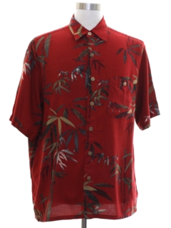 Wood Button Hawaiian Shirts