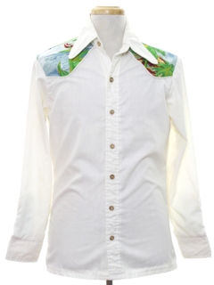 Wood Button Hawaiian Shirts