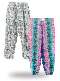 Print Baggy Pants