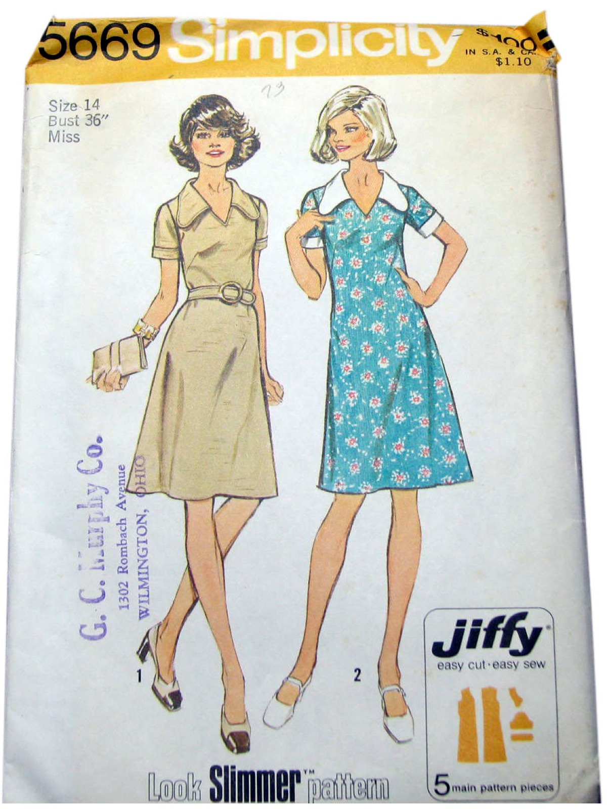 70s Vintage Simplicity Pattern No. 5669 Sewing Pattern: 70s -Simplicity ...