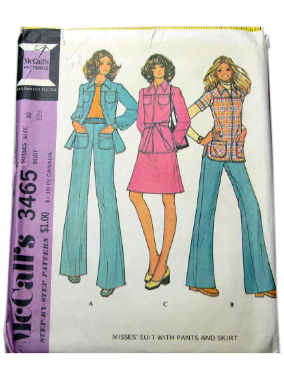 Vintage mccalls pattern no 3465 seventies sewing pattern 70s mccalls