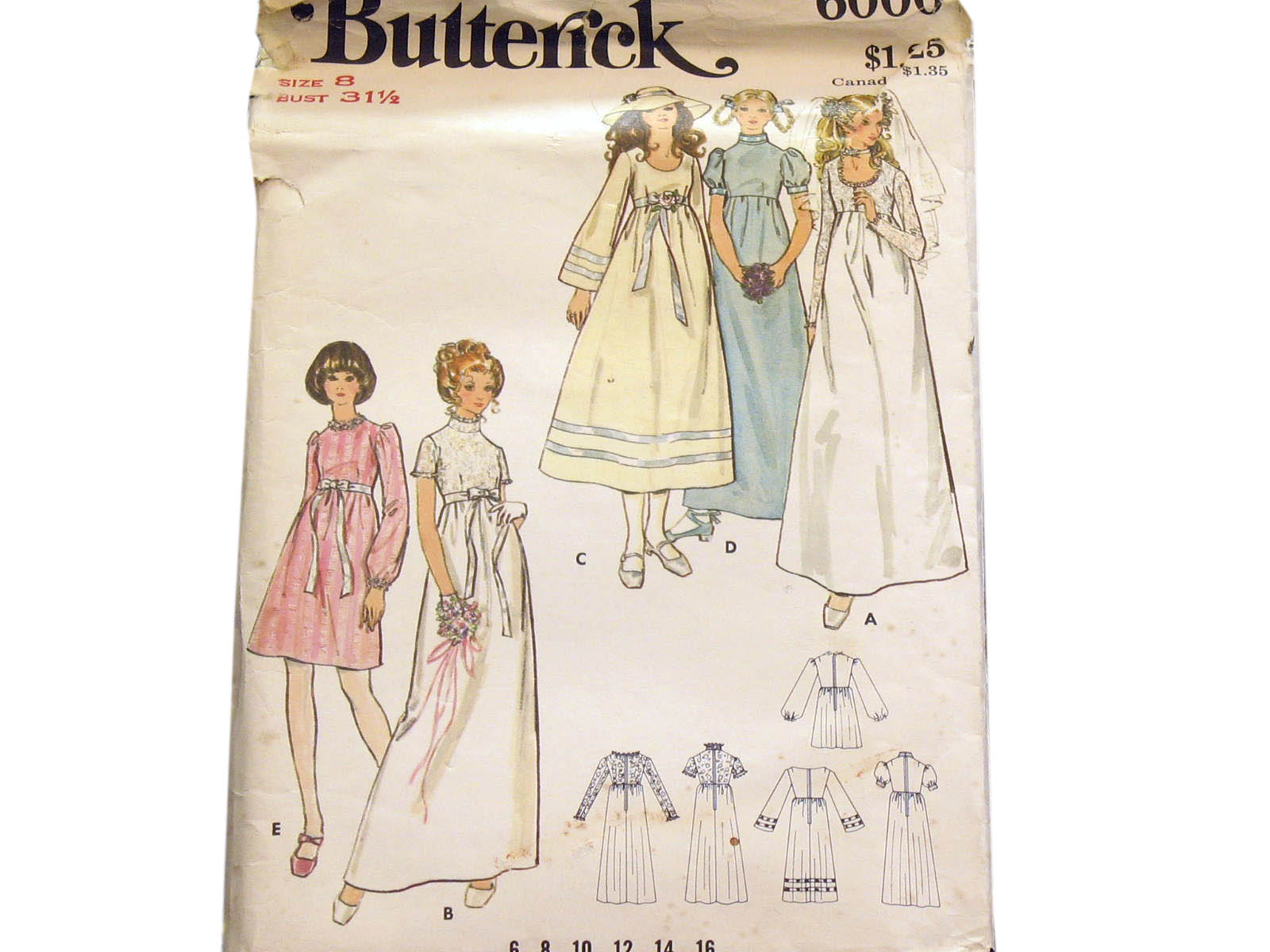 Butterick 4649 Bridal Veils Pattern | Vintage Sewing Patterns