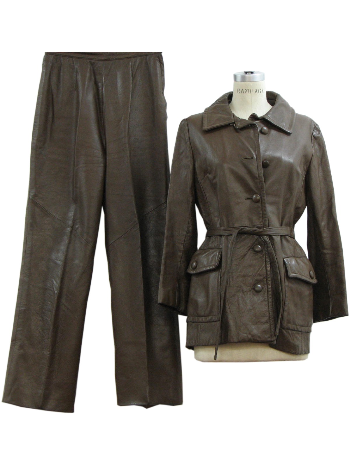 dark brown leather pants