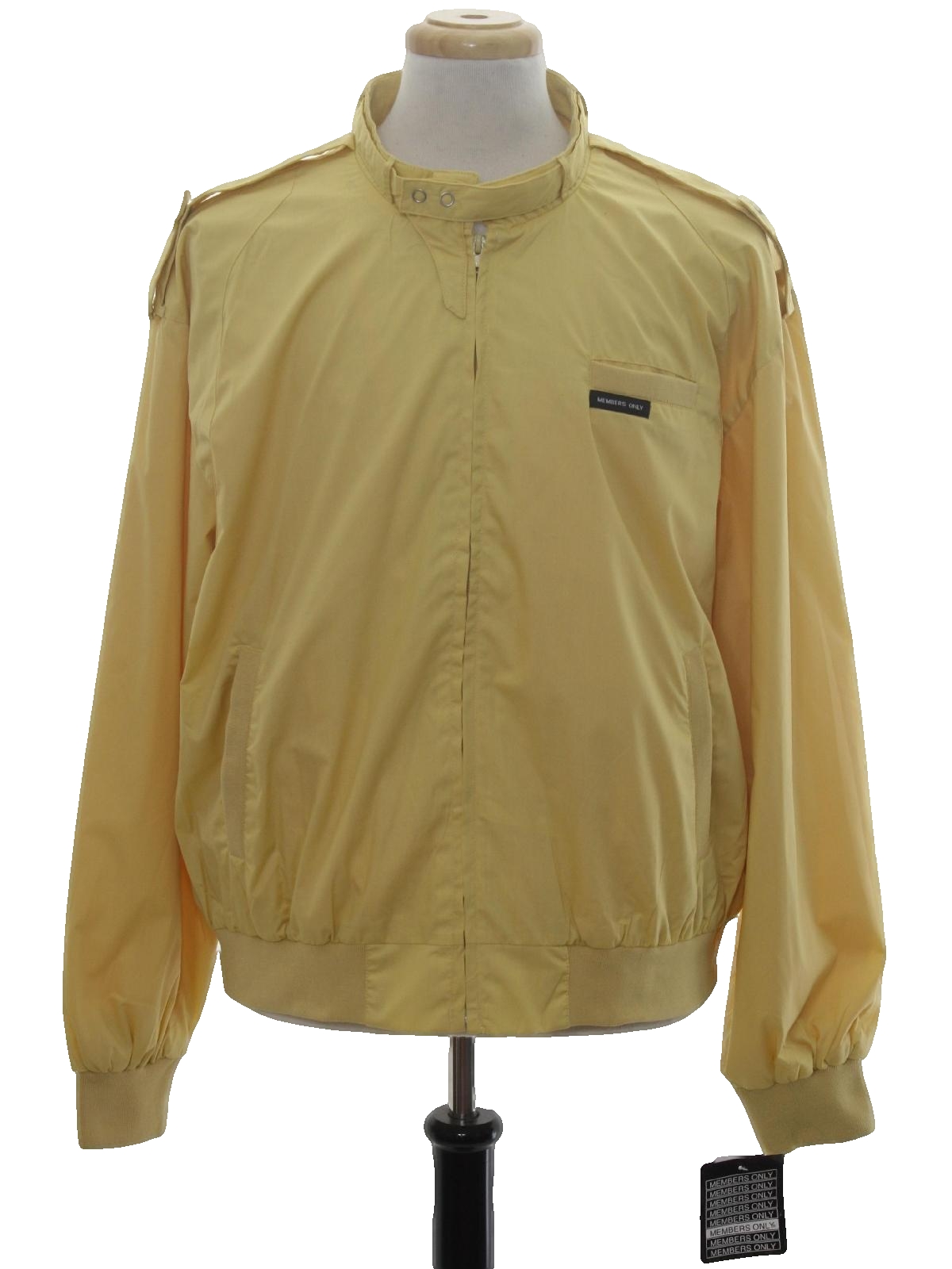 Vintage Members Only 80's Jacket: 80s -Members Only- Mens yellow butter ...