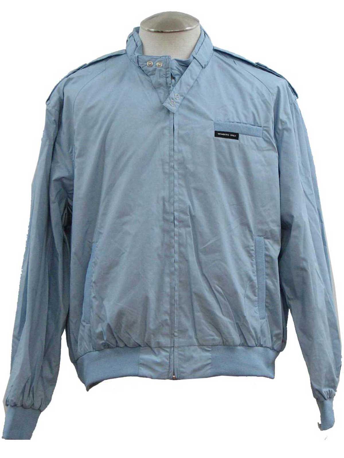 80's Members Only Jacket: 80s -Members Only- Mens sky blue polyester ...