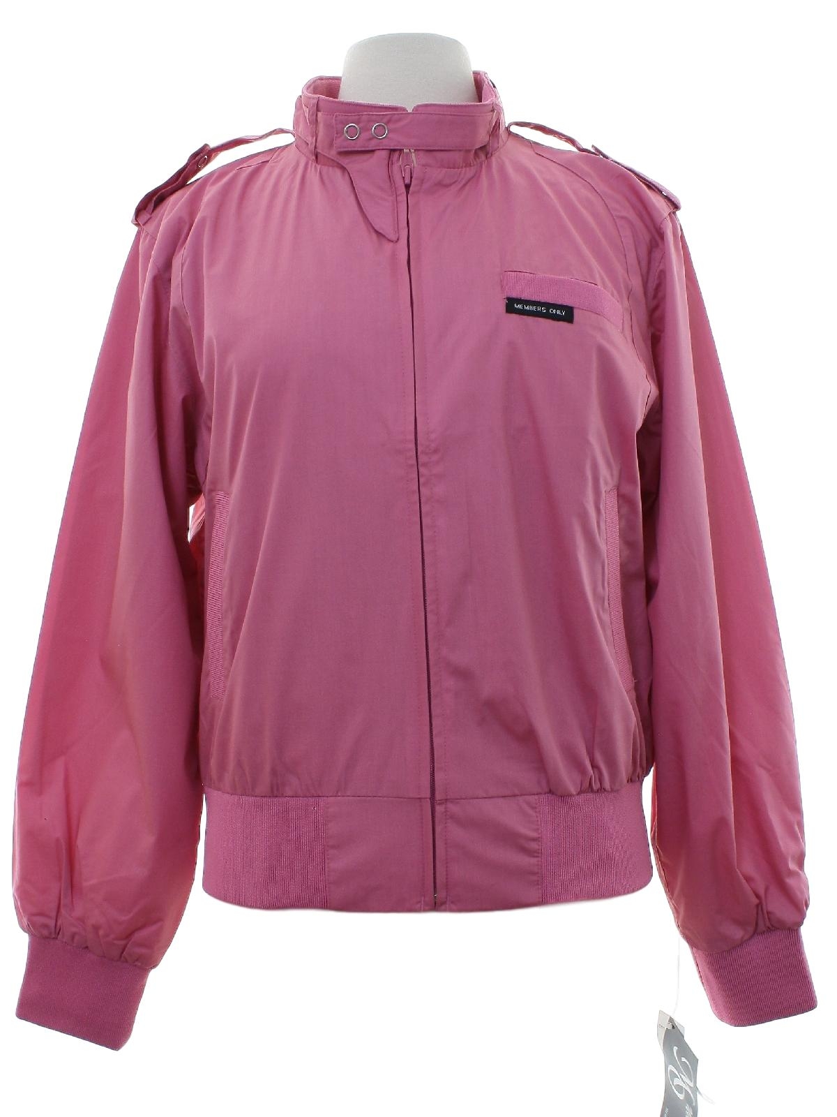 Retro 1980's Jacket (Members Only) : 80s -Members Only- Womens pink ...