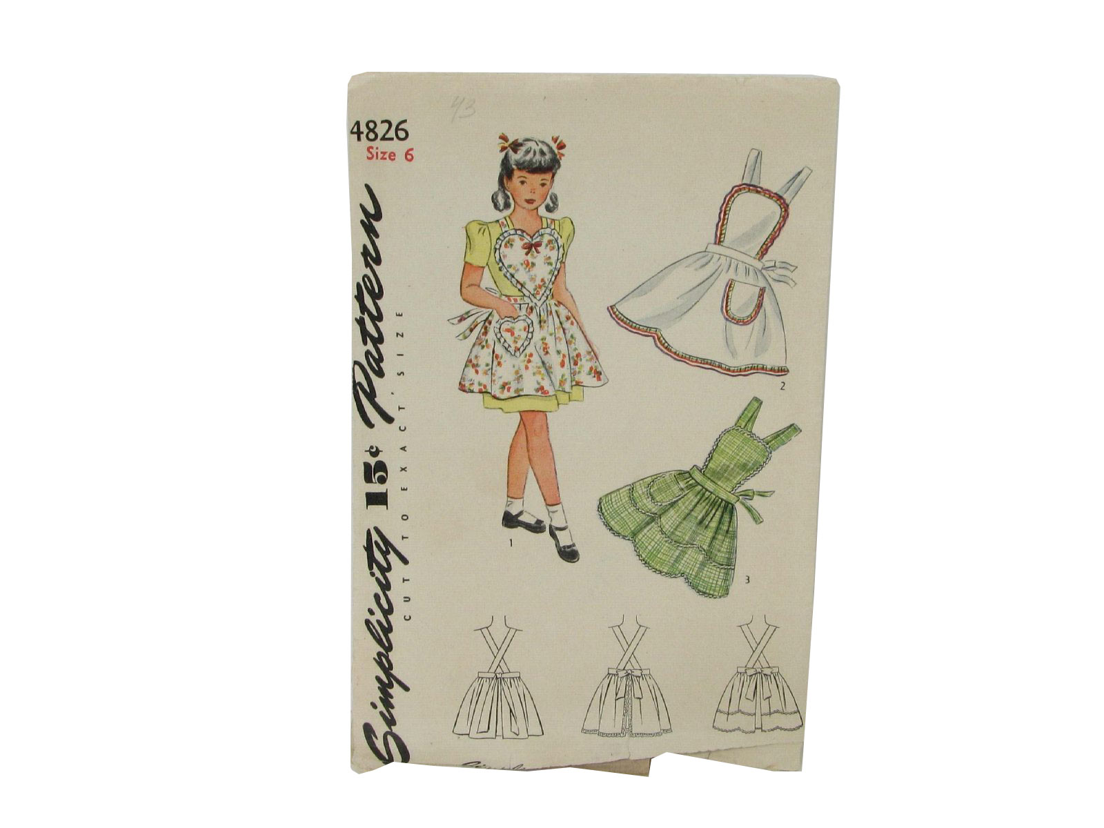 Simplicity Apron Pattern #2307 With Matching Oven Mitt Vintage