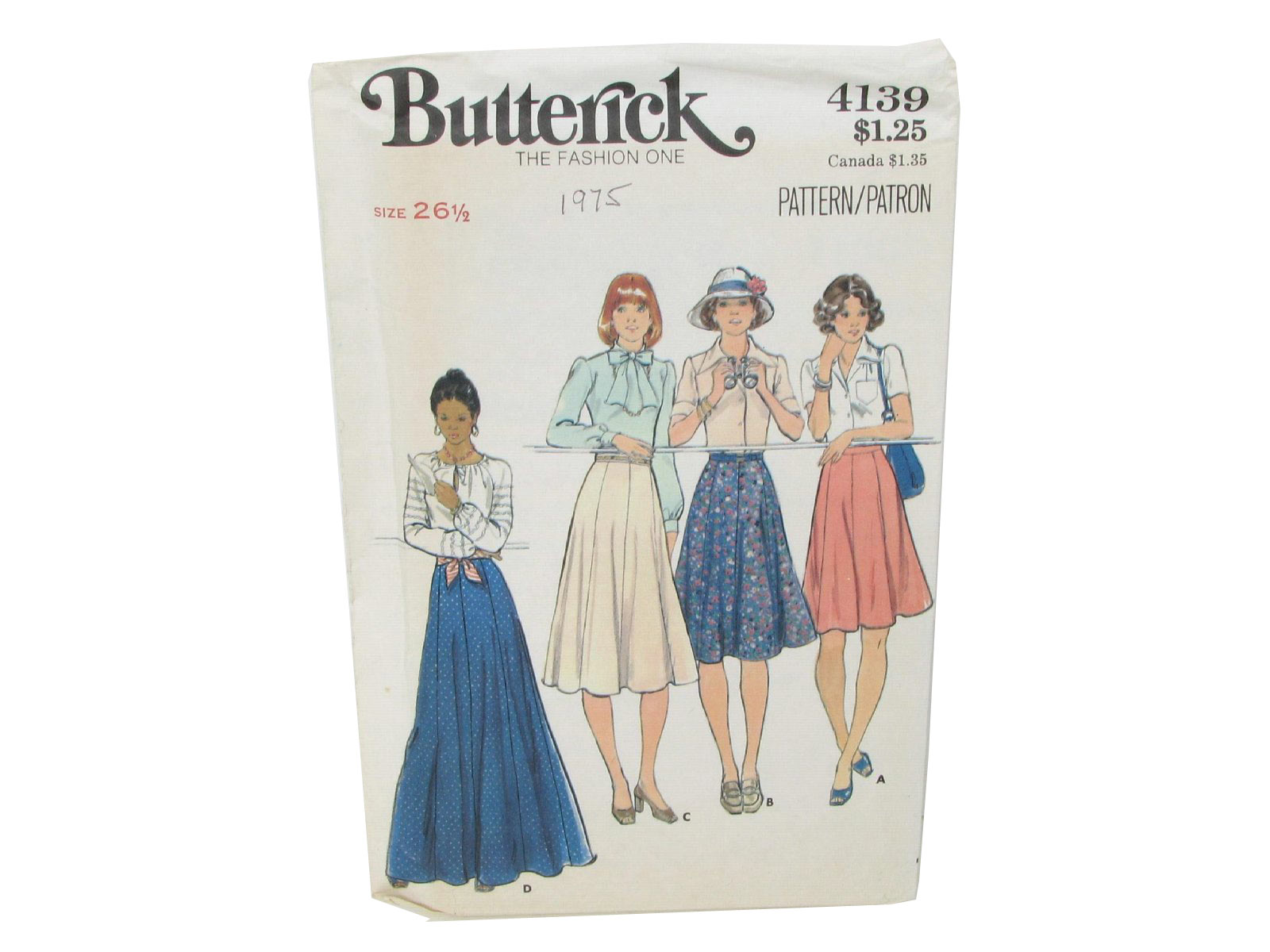 Butterick 4883 Suit Pattern Pants Flared Skirt and Jacket Size 12