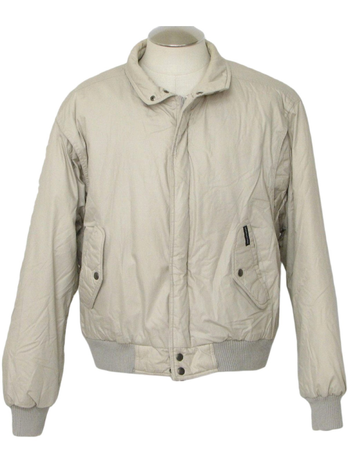 80s Jacket (Members Only): 80s -Members Only- Mens beige cotton and ...